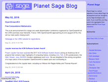 Tablet Screenshot of planet.sagemath.org